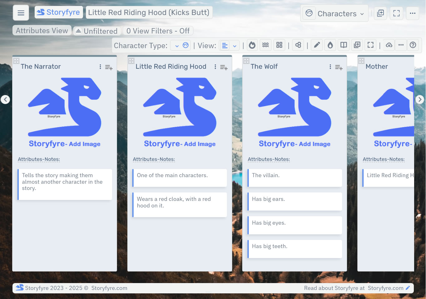 Storyfyre Pro Characters