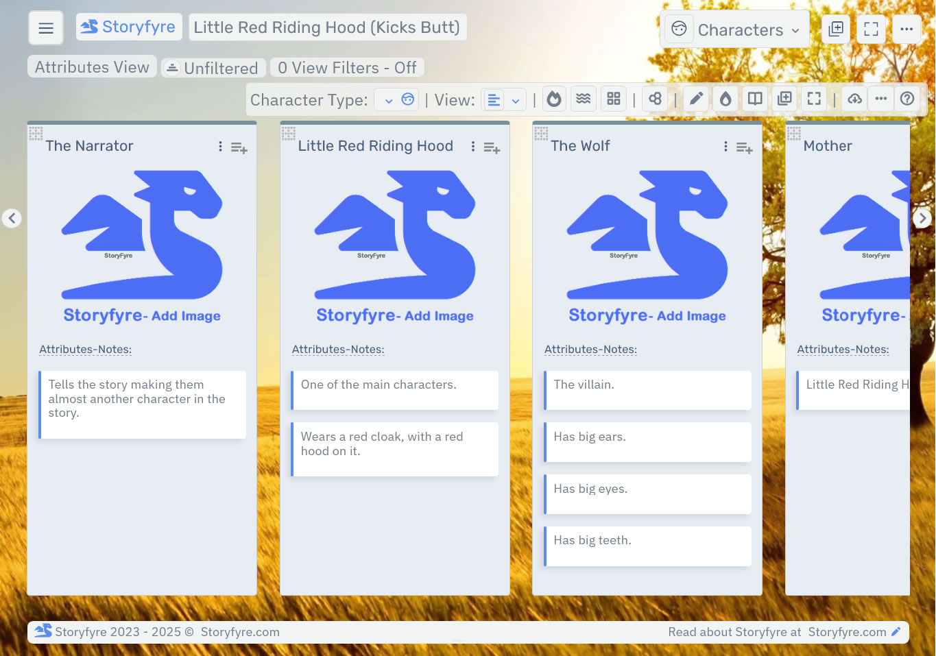 Storyfyre Pro Characters