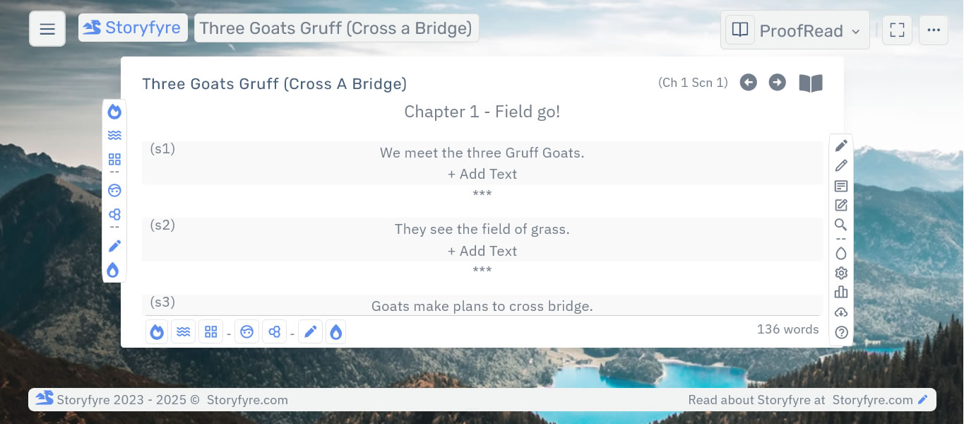 Storyfyre Pro ProofRead