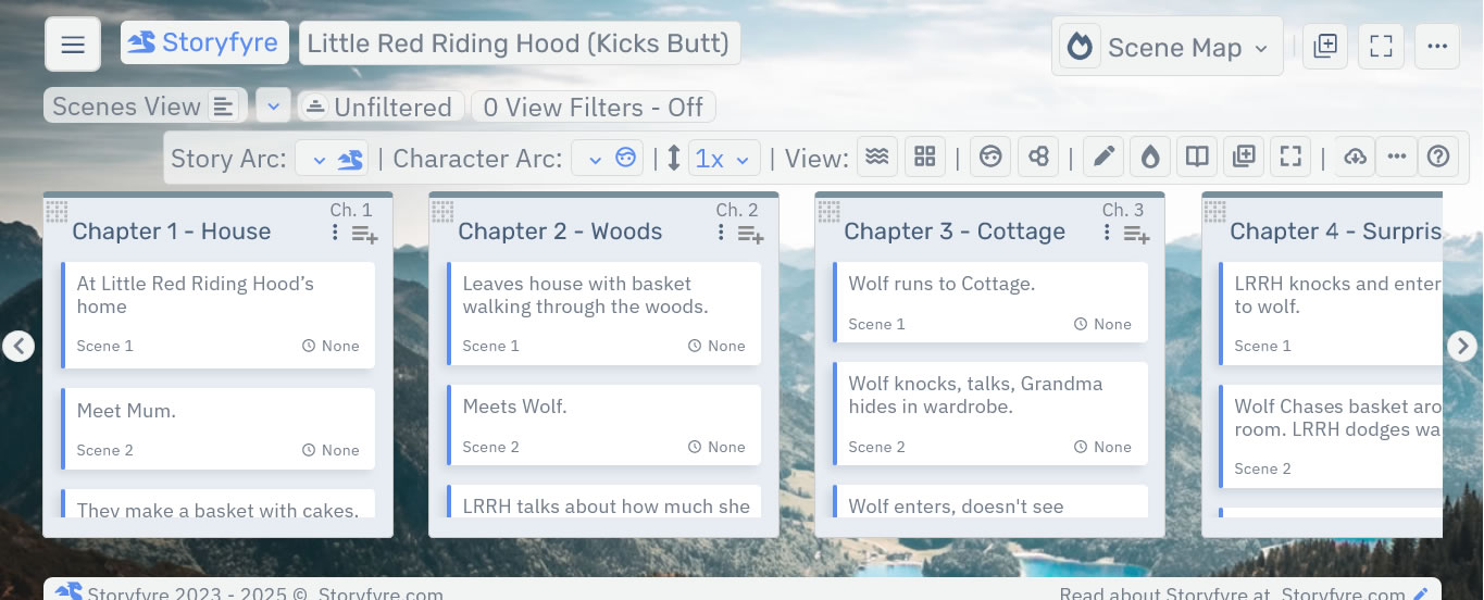 Storyfyre Pro Scene Map