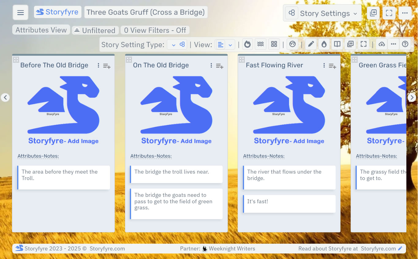 Storyfyre Pro Story Settings